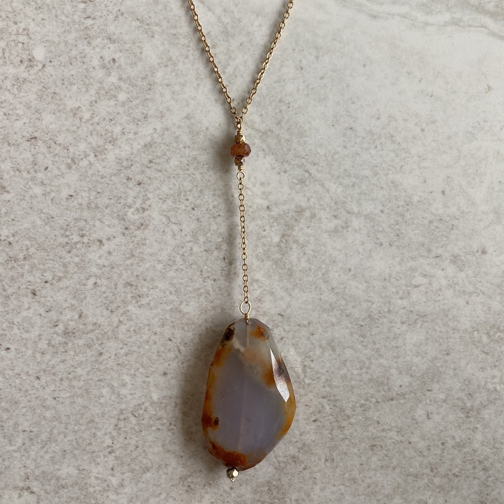 Agate necklace - Picture 6 of 9